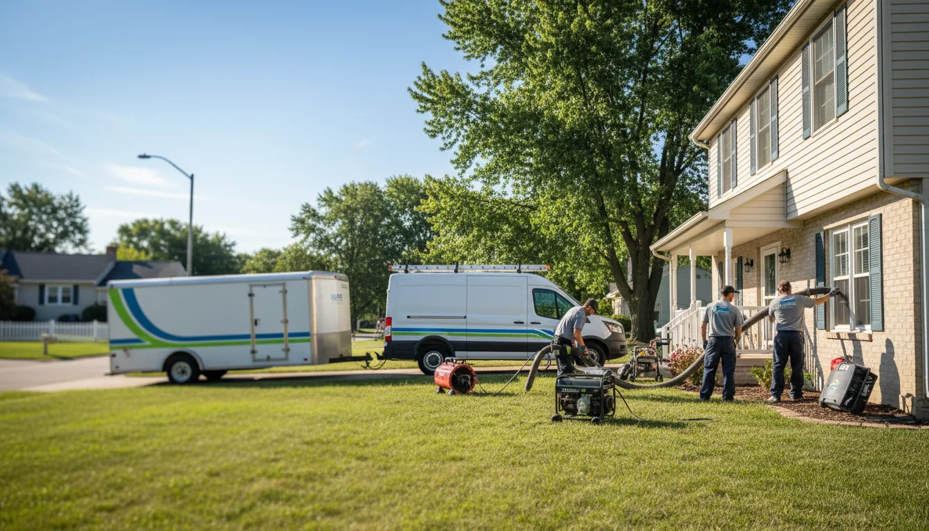 Flooded Basement Restoration And Cleanup With Repair in Waldron, MI near me